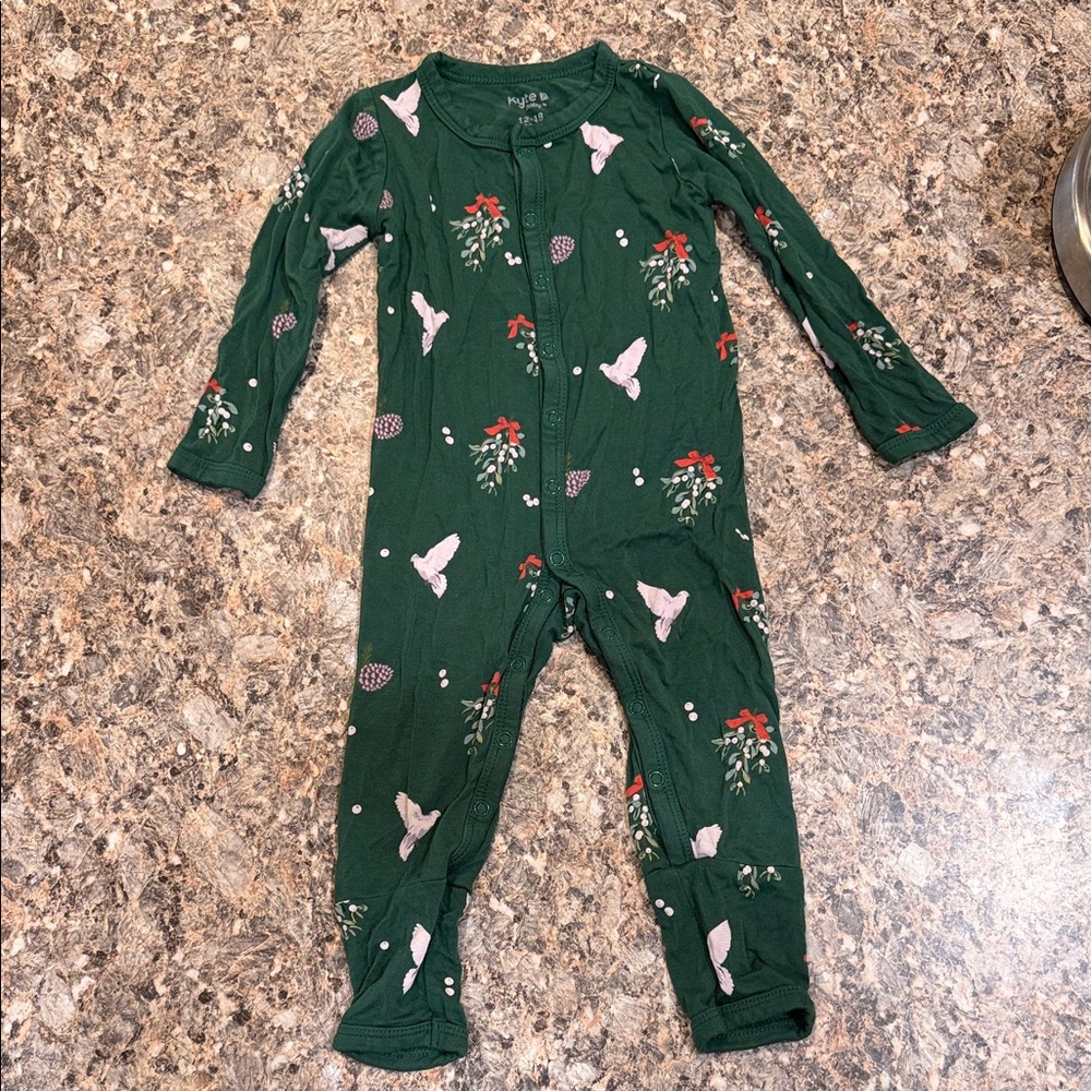 Kyte Baby Mistletoe Snap Romper 12-18 months
